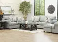 2PC/ALISON/MIST/S/L Alison Blue-Gray 2 Piece Living Room Set