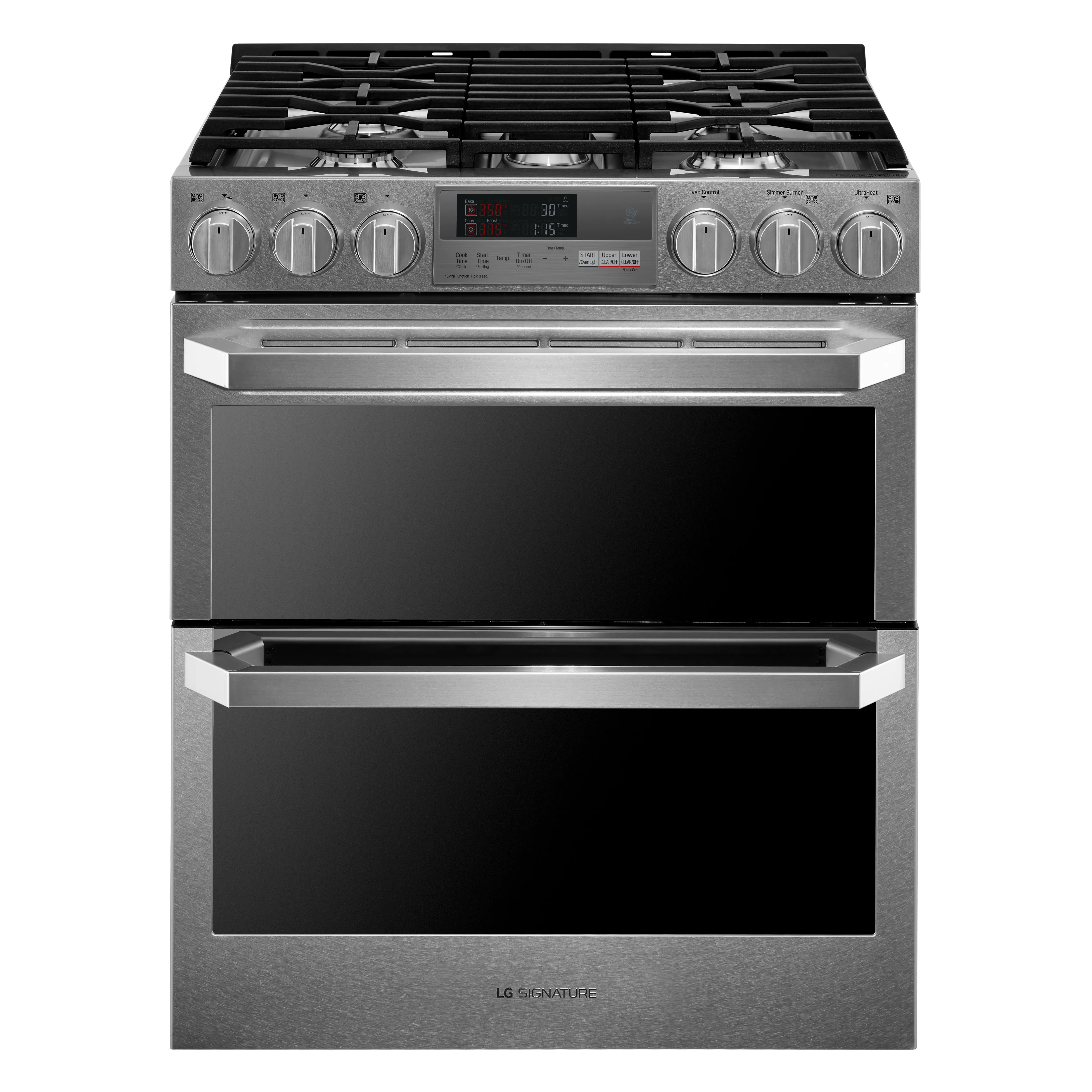 LUTD4919SN LG SIGNATURE 7.3 cu ft Dual Fuel Double Oven Range - Stainless Steel-1