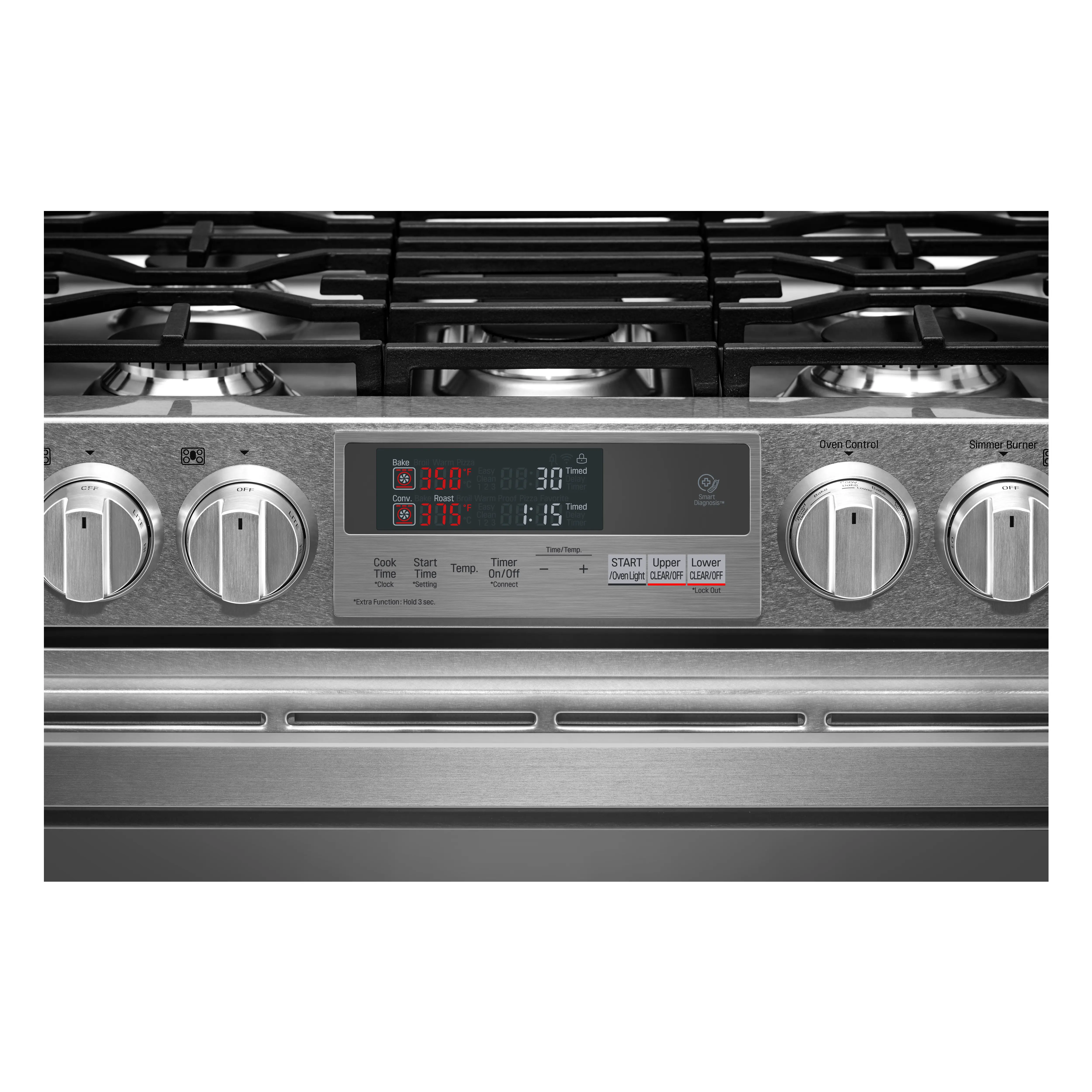 LUTD4919SN LG SIGNATURE 7.3 cu ft Dual Fuel Double Oven Range - Stainless Steel-5