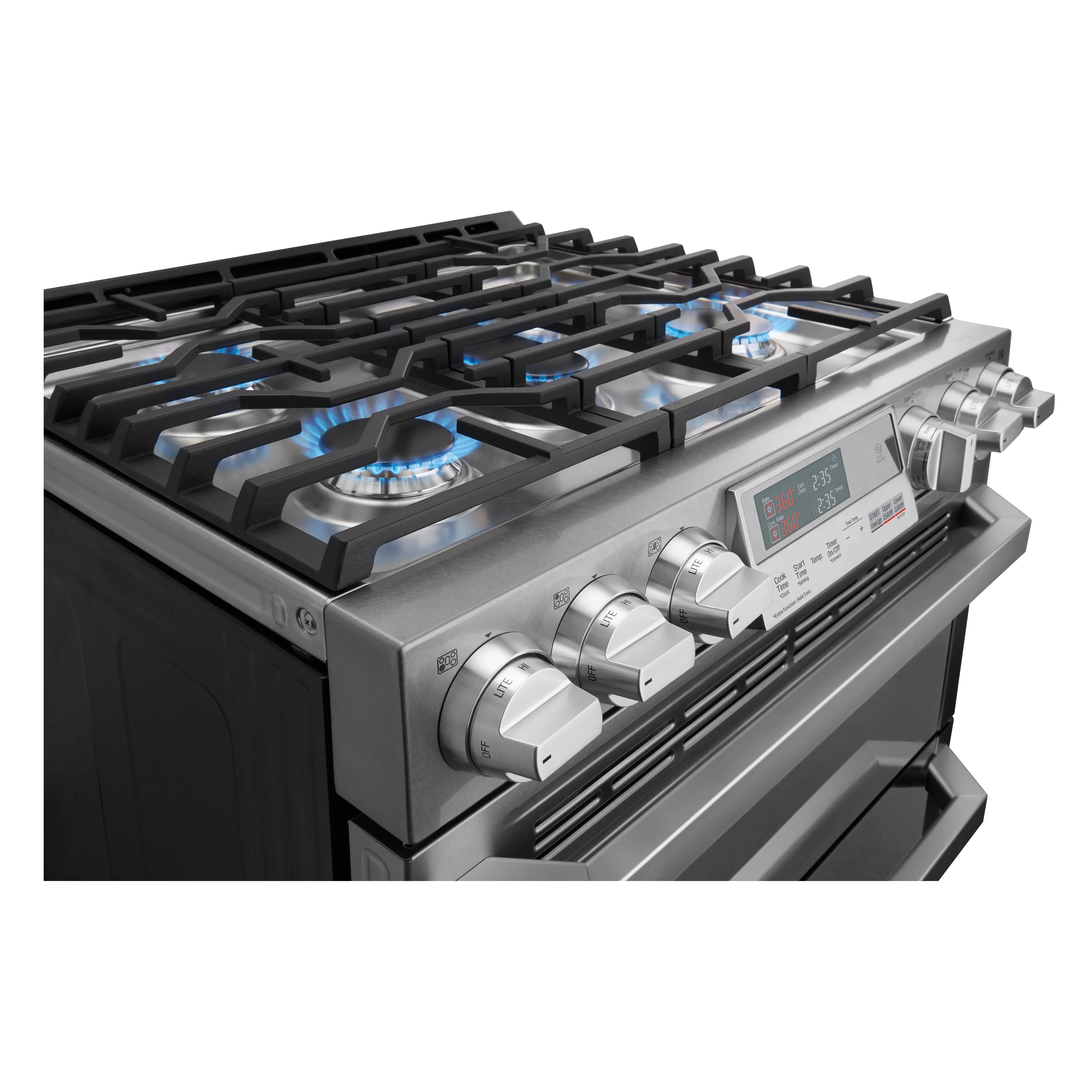 LUTD4919SN LG SIGNATURE 7.3 cu ft Dual Fuel Double Oven Range - Stainless Steel-7