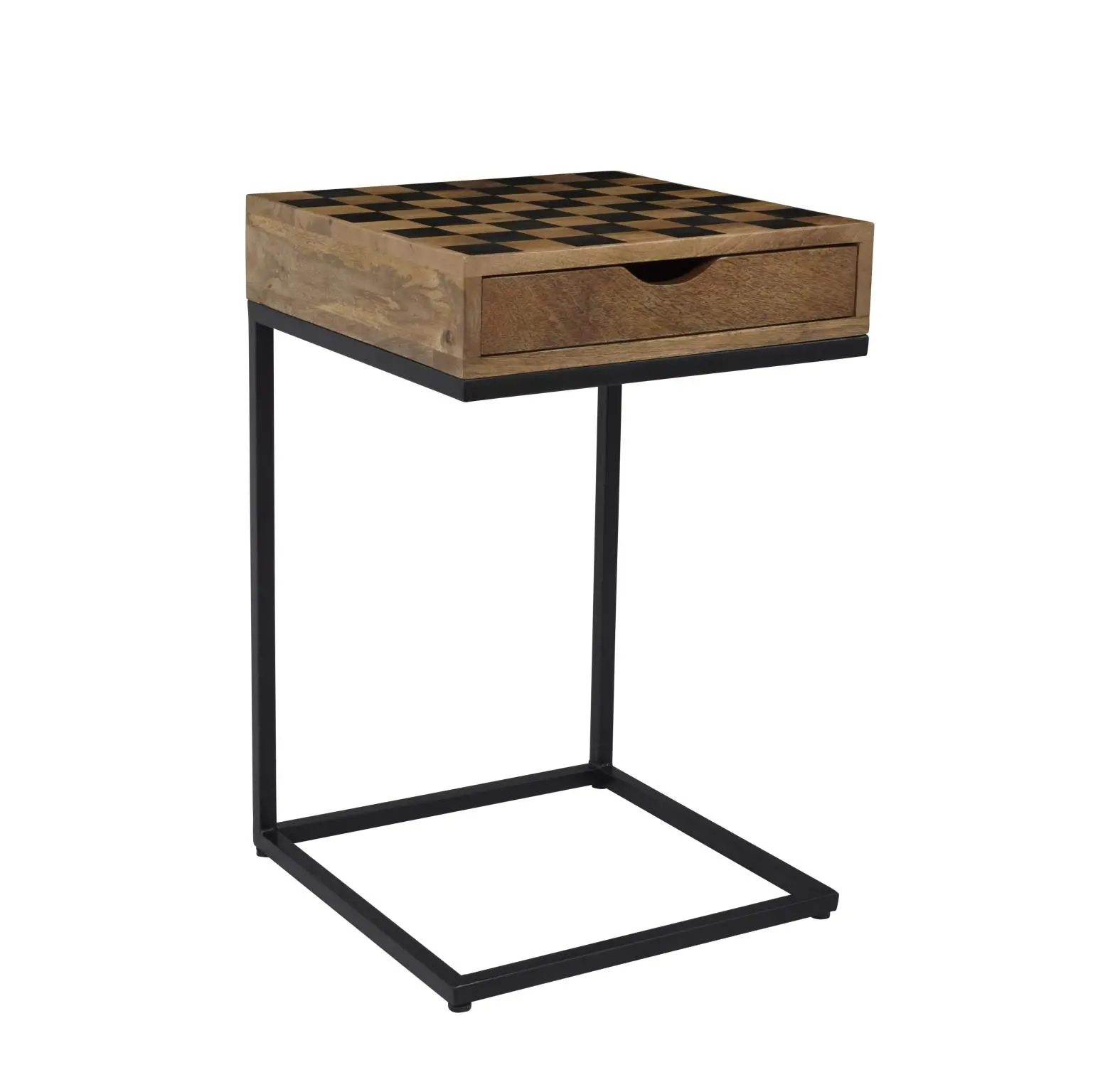Global Archive Checkerboard C-Shaped Table-1
