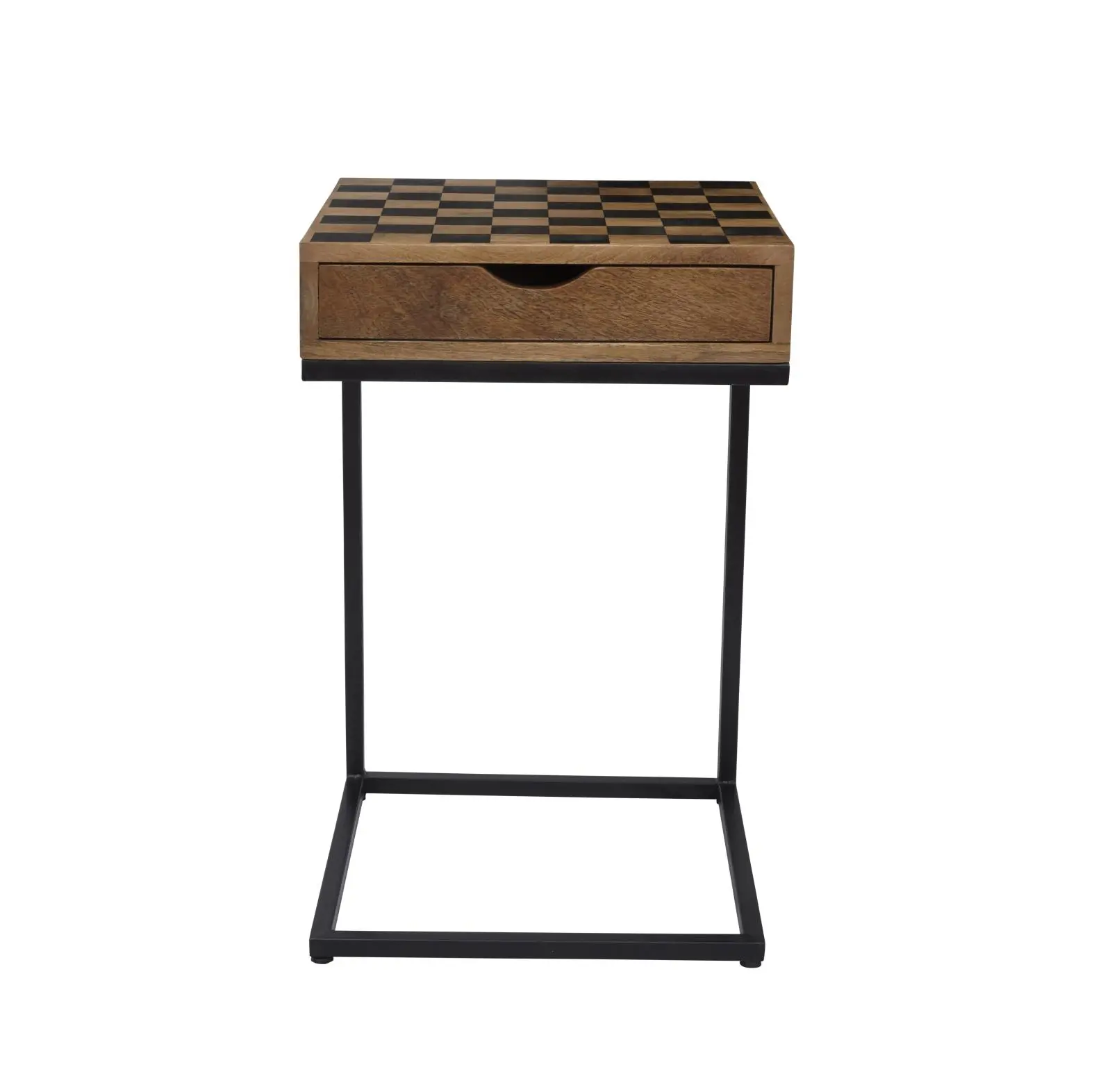 Global Archive Checkerboard C-Shaped Table-2