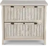 Costa Vintage White 2 Drawer Lateral File Cabinet