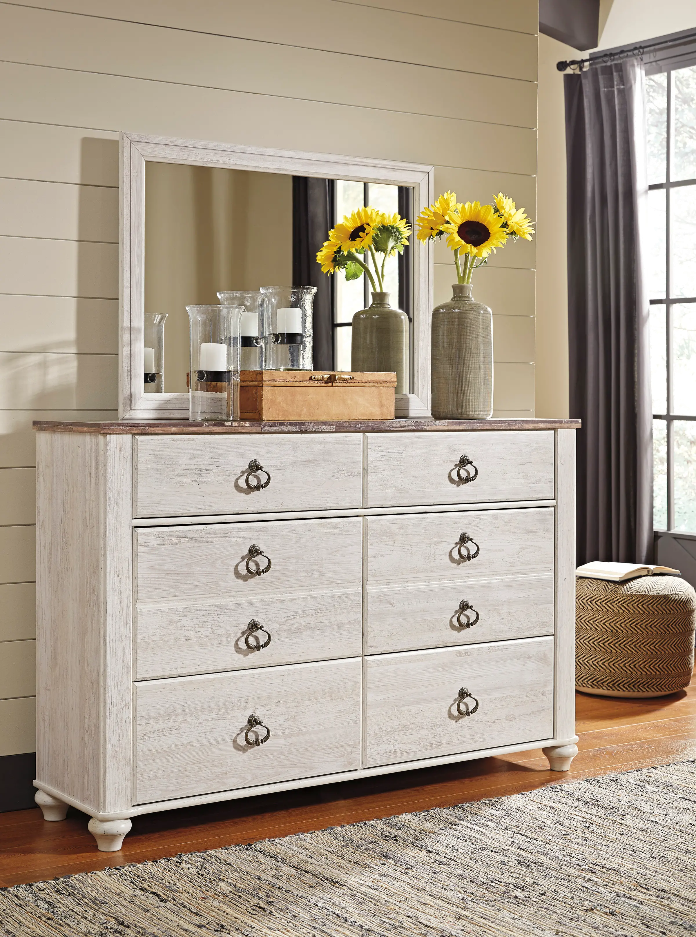 Millhaven Whitewash Dresser-10