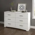 10450 Gramercy Pure White 6-Drawer Double Dresser - South Shore