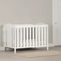 3580350 Angel White 2-in-1 Crib with Toddler Rail - South Shore