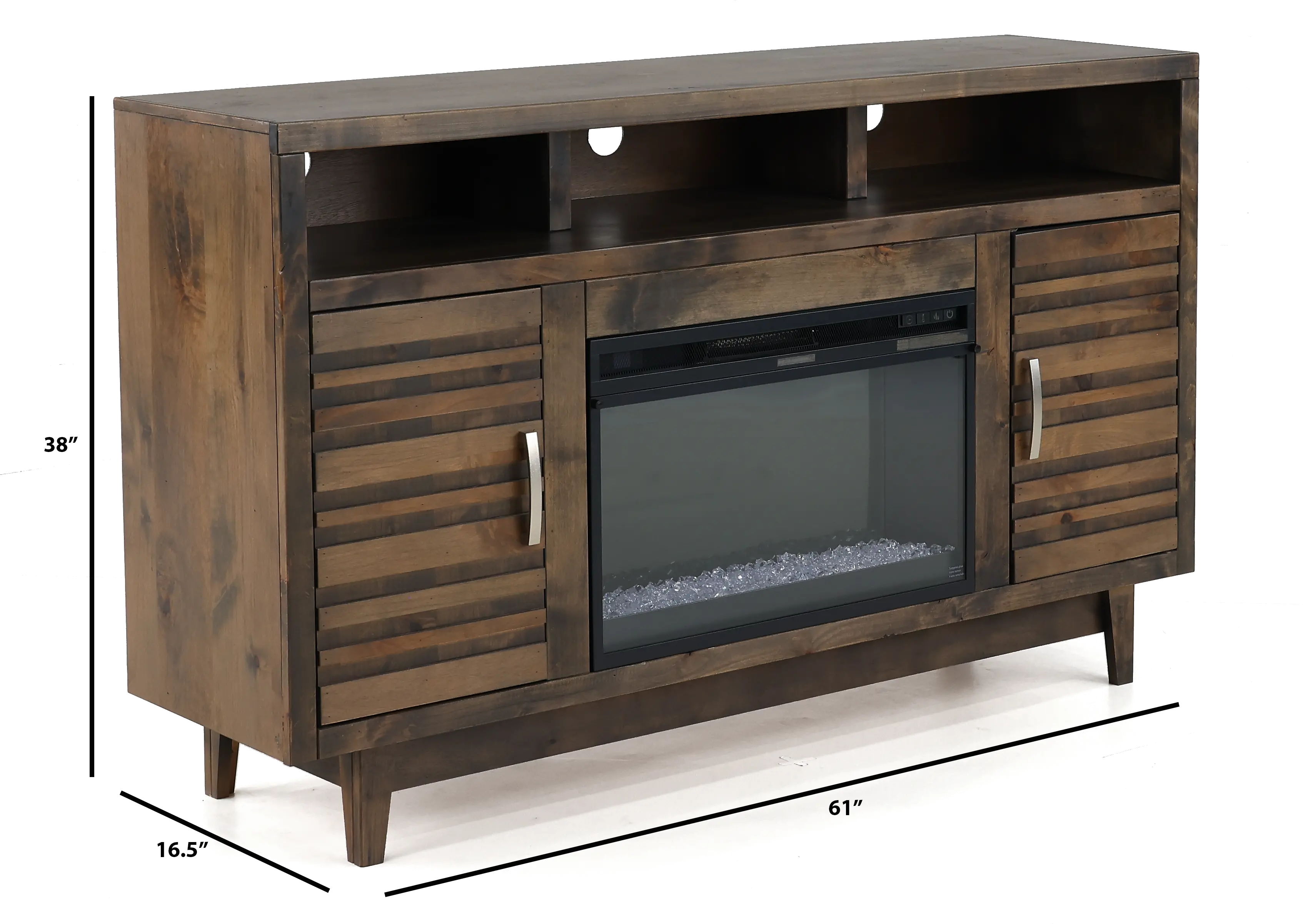 Avondale Brown 61 Fireplace TV Stand-3