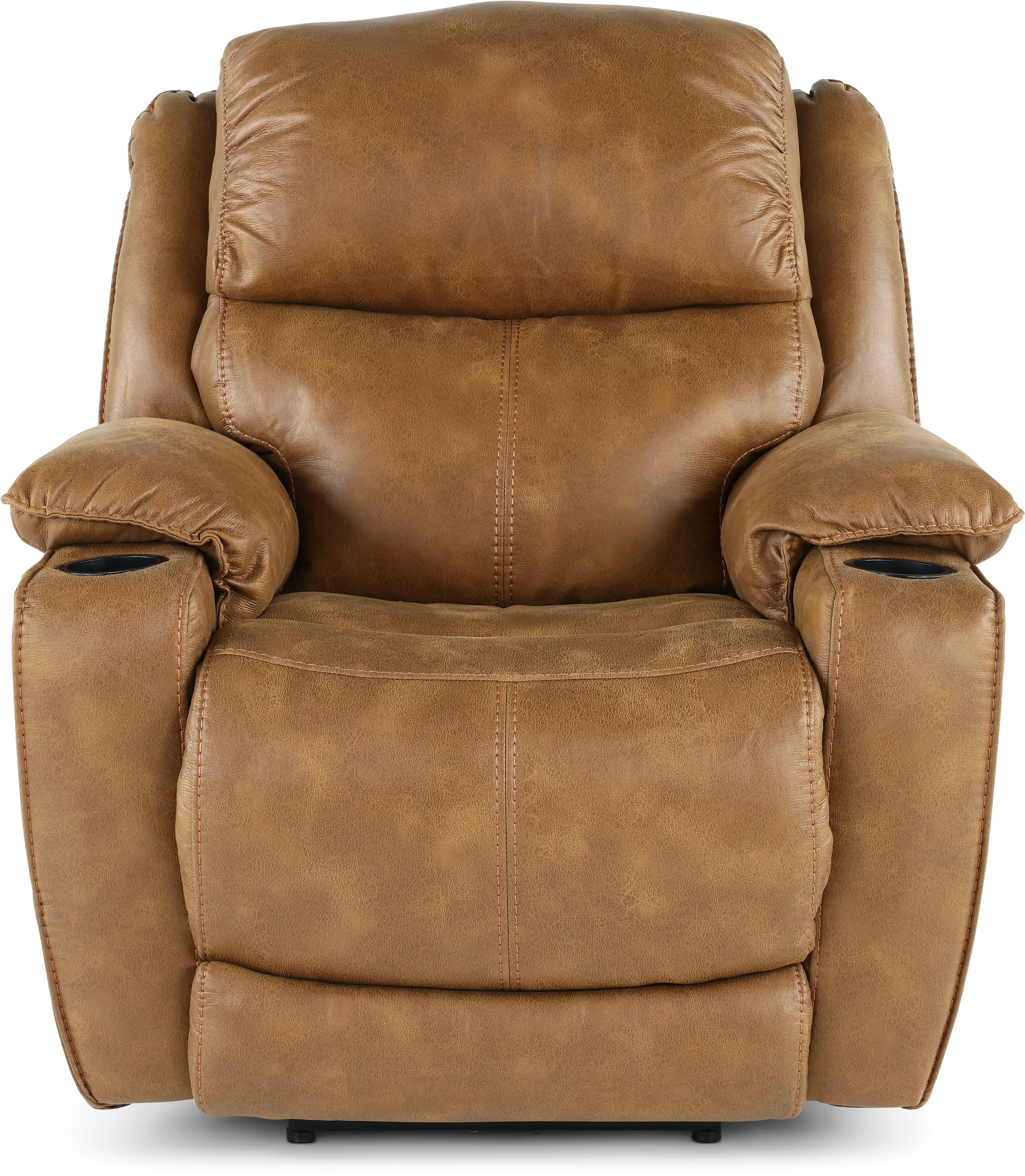 Starship Saddle Brown Power Recliner-2