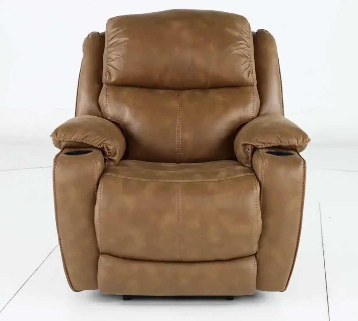 Starship Saddle Brown Power Recliner-4