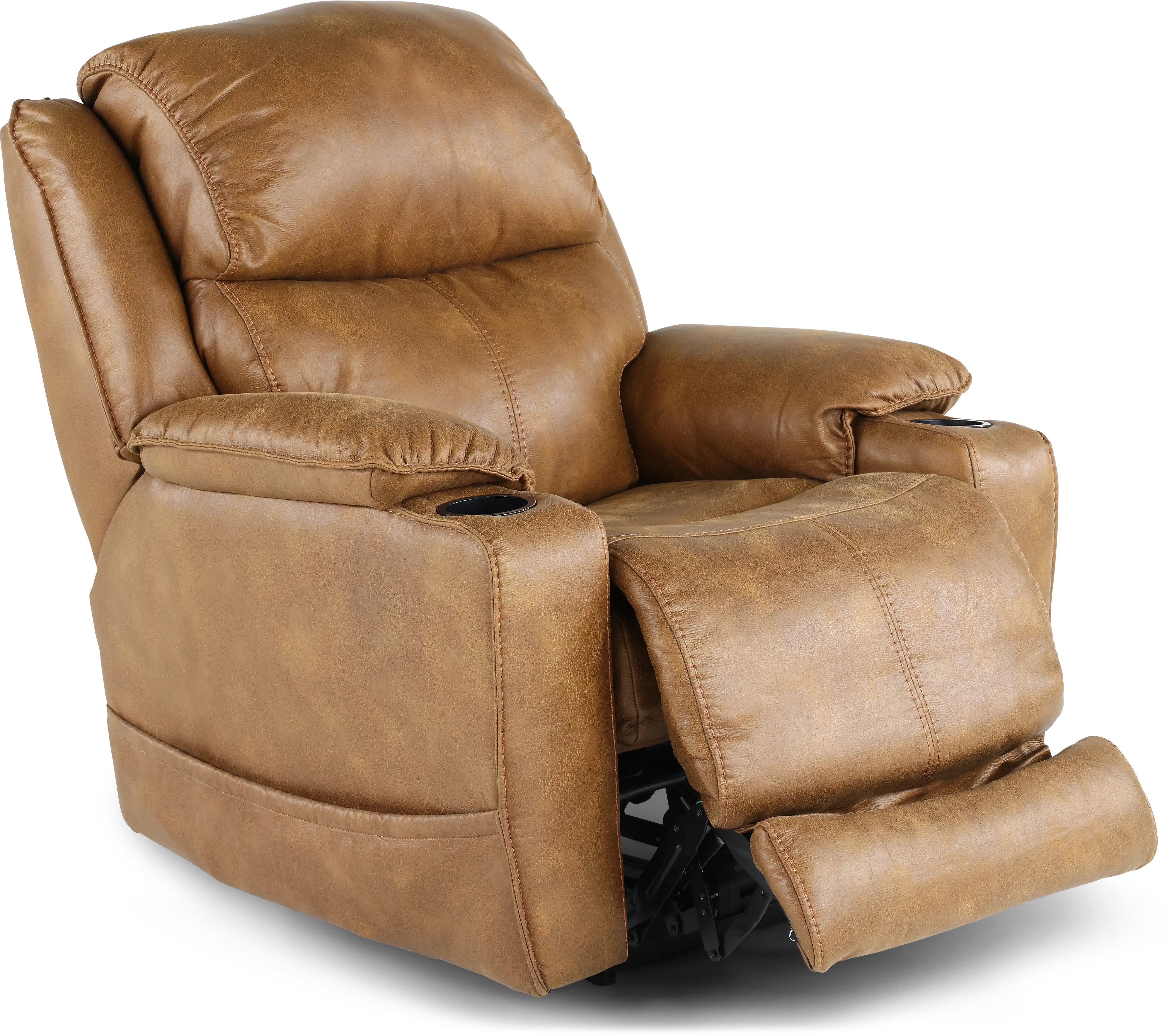 Starship Saddle Brown Power Recliner-5