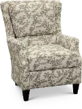 Loren Neutral French-Inspired Wing Accent Chair