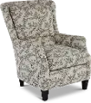 Loren Neutral Leaf-Print Accent Chair