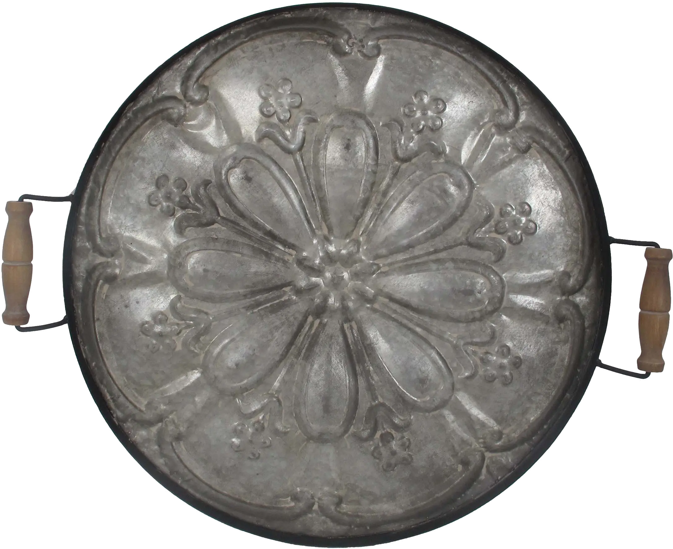Ravello Round Tray with Handles-1