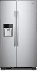 WRS321SDHZ Whirlpool 21.4 cu ft Side by Side Refrigerator - 33 W Stainless Steel