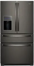 WRX986SIHV Whirlpool 26.2 cu ft 4 Door Refrigerator - Black Stainless Steel