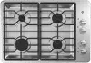 JGP3030SLSS GE 30 Inch Gas Cooktop with 4 Sealed Burners - Stainless Steel