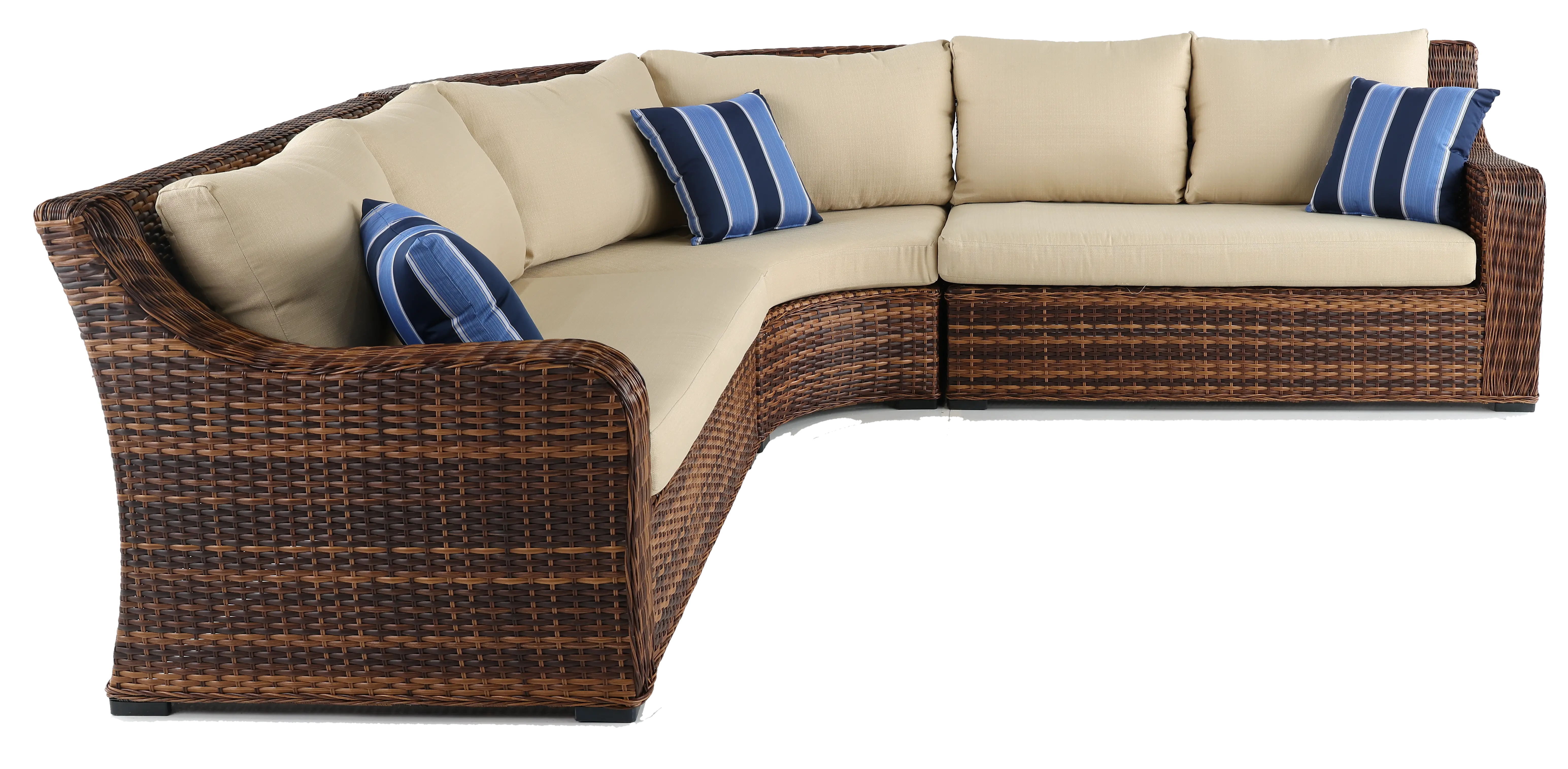 Tortola Tan Wicker Patio Sectional Sofa-2