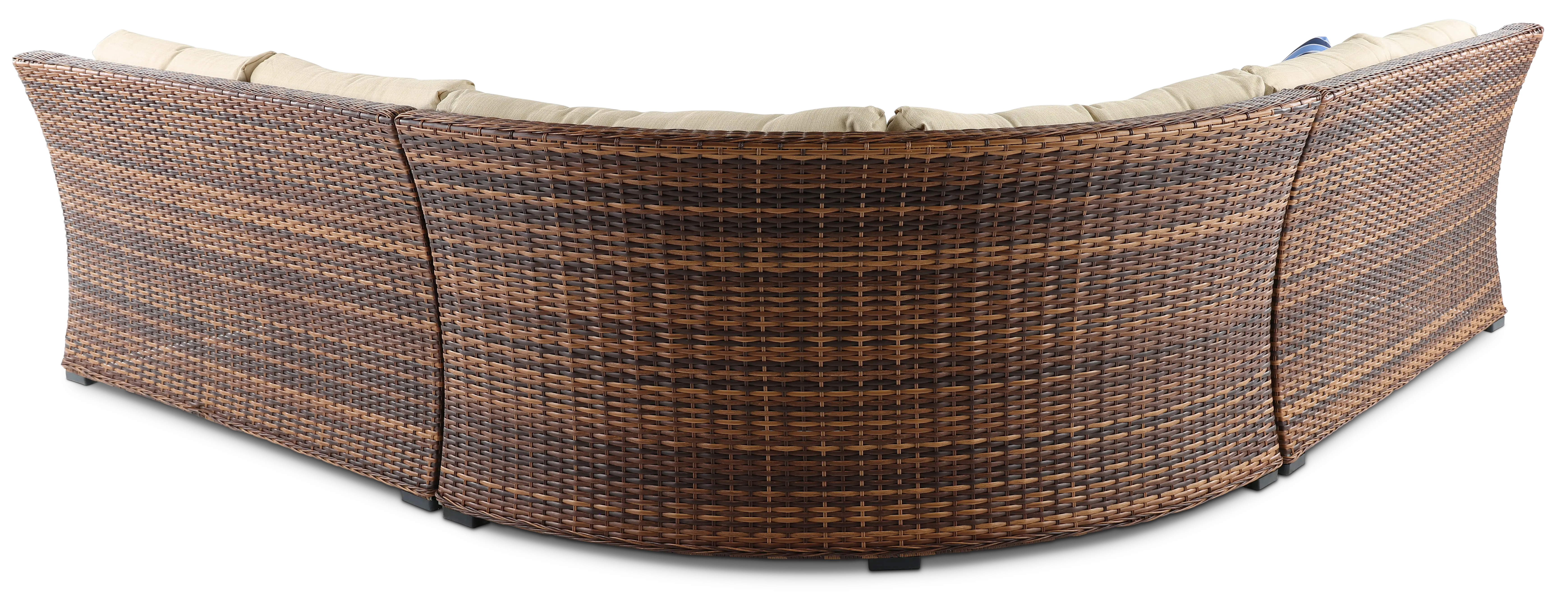 Tortola Tan Wicker Patio Sectional Sofa-4