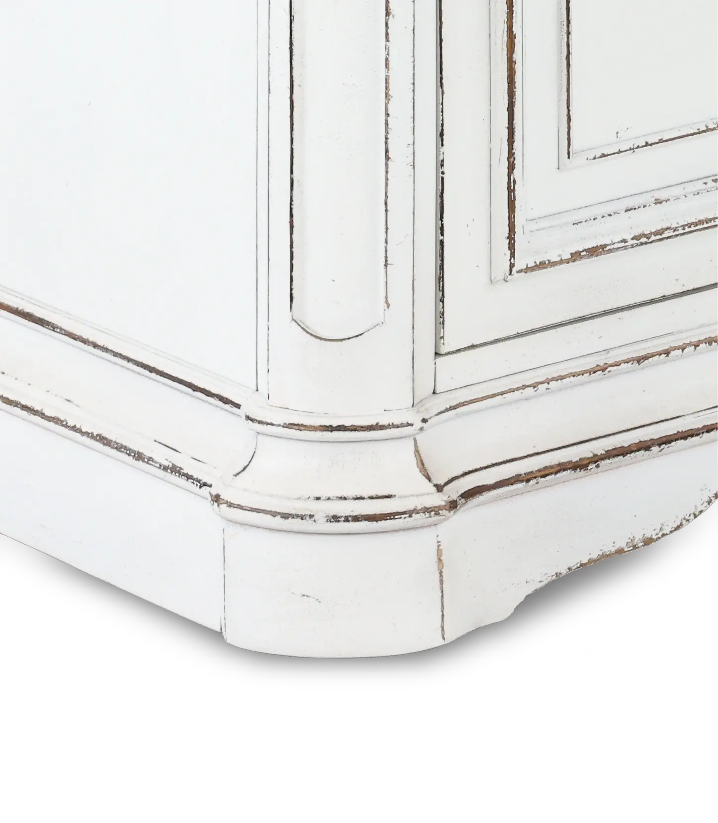 MAGNOLIA/KIT/CRDNZA Magnolia Manor Antique White Cabinet with Hutch-9