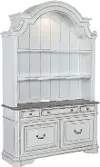 MAGNOLIA/KIT/CRDNZA Magnolia Manor Antique White Cabinet with Hutch
