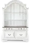 MAGNOLIA/KIT/CRDNZA Magnolia Manor Antique White Cabinet with Hutch