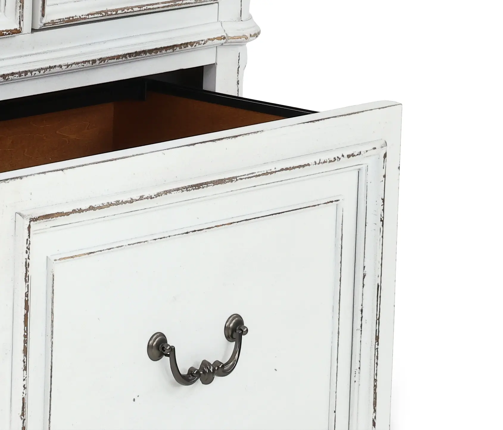 MAGNOLIA/KIT/CRDNZA Magnolia Manor Antique White Cabinet with Hutch-8