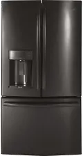 PYE22KBLTS GE Profile 22 cu ft French Door Refrigerator - Counter Depth Black Stainless Steel
