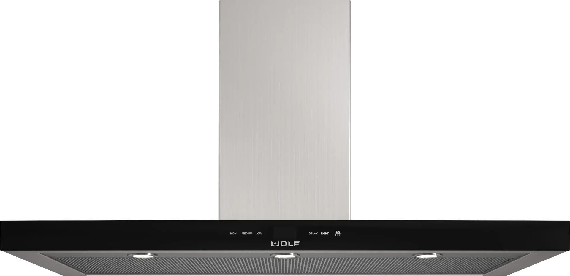 VW45B Wolf 45 Inch Cooktop Wall Hood - Stainless Steel and Black-1