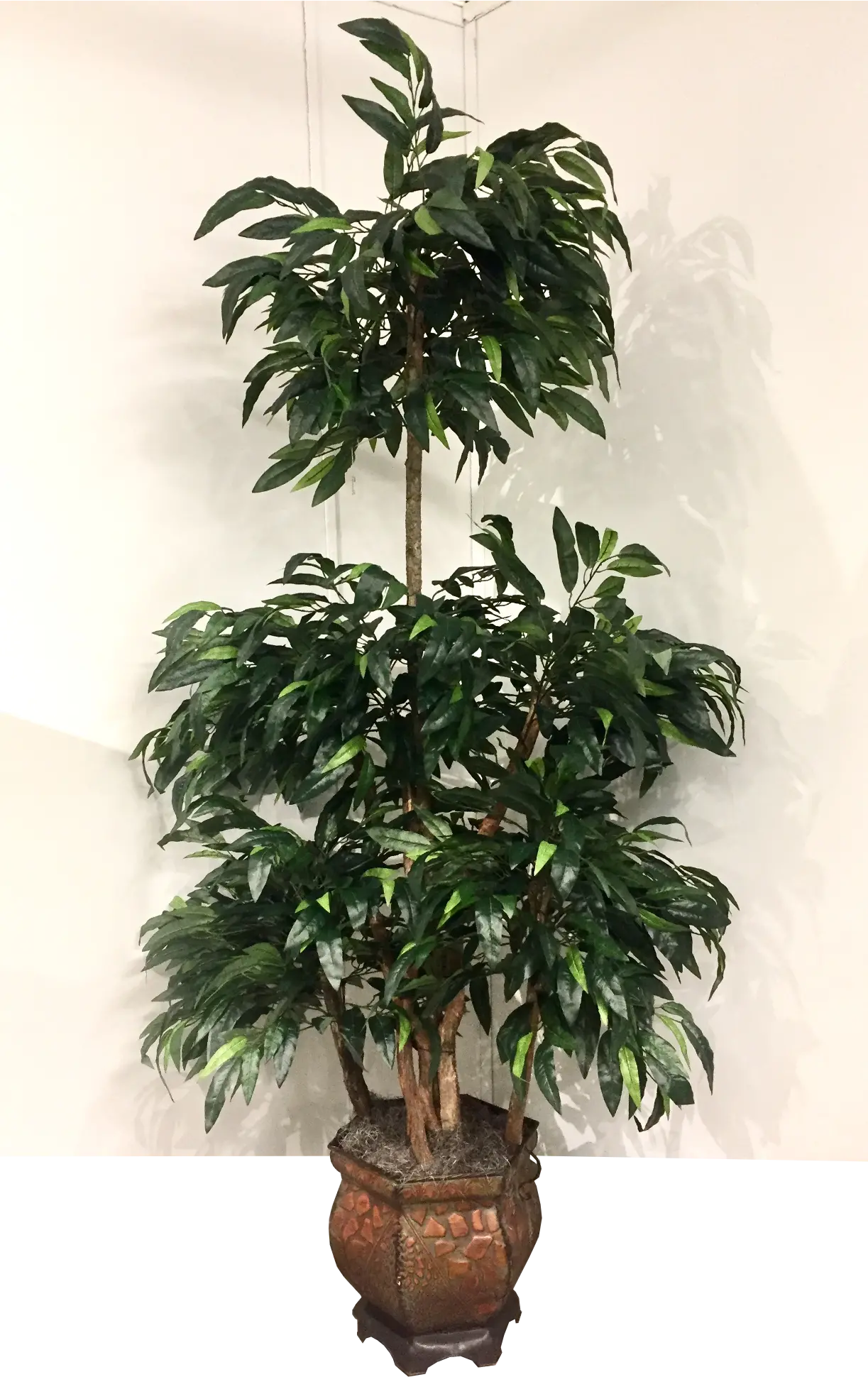 8 Foot Green Mango Ladder Tree Arrangement-1