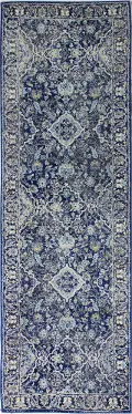 E110-DKBL-2.6X8-5394A Everek Navy Blue Runner Rug