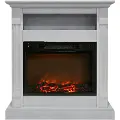 CAM3437-1WHT White Electrical Mantel Fireplace (34 Inch) - Sienna