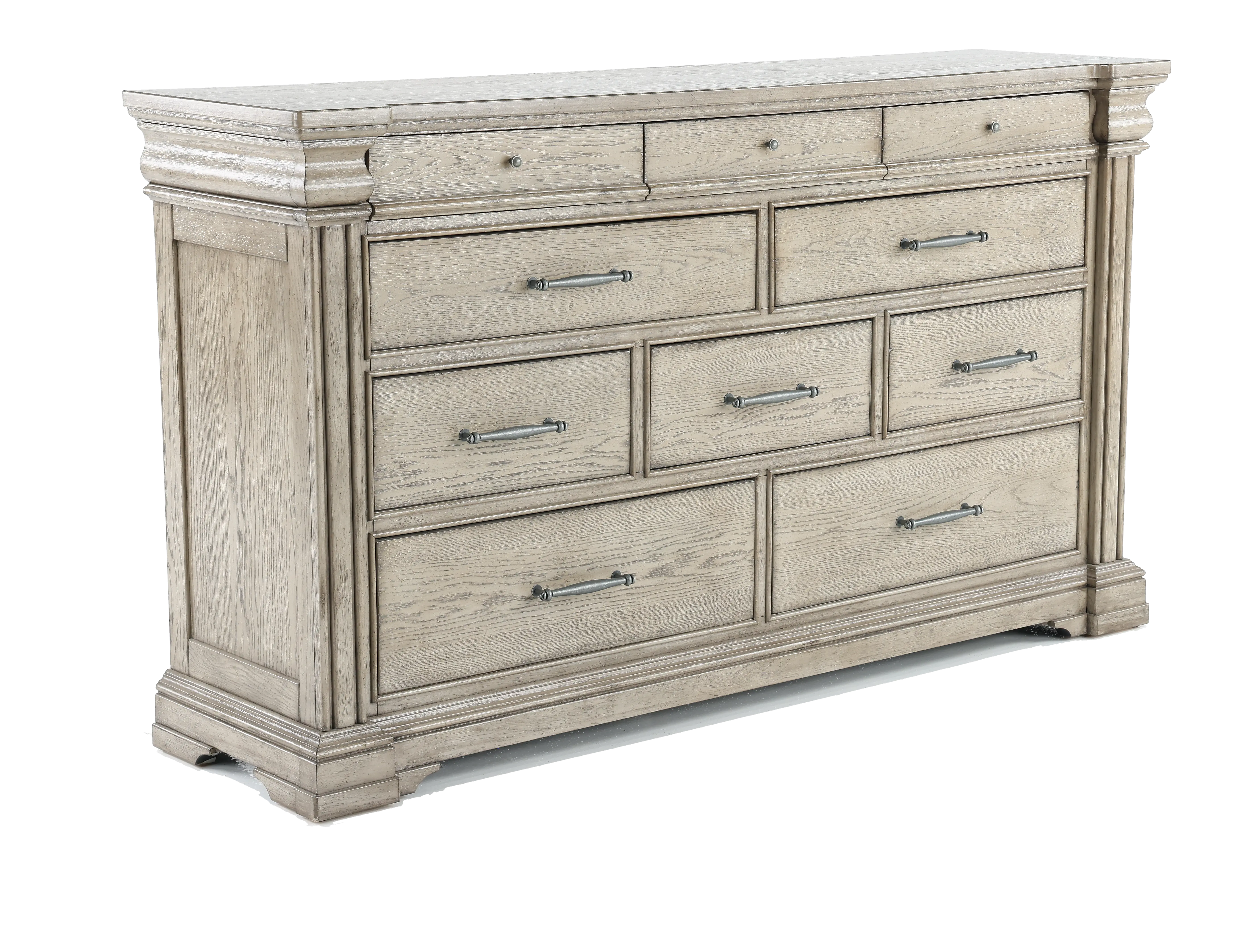 Madison Ridge Gray Dresser-2