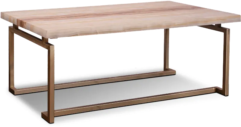 Spectrum Onyx and Gold Coffee Table