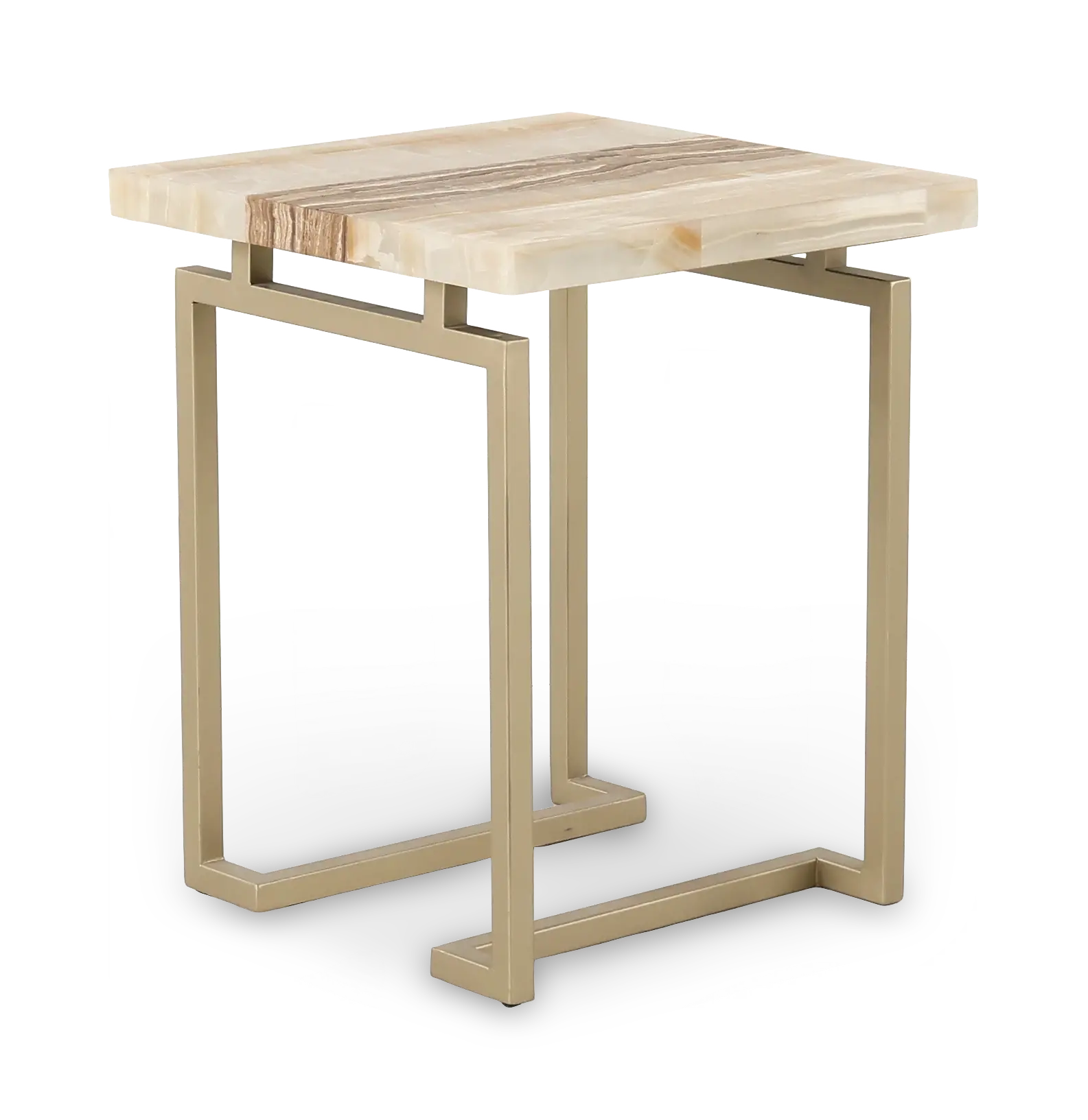 Spectrum Onyx and Gold End Table-1