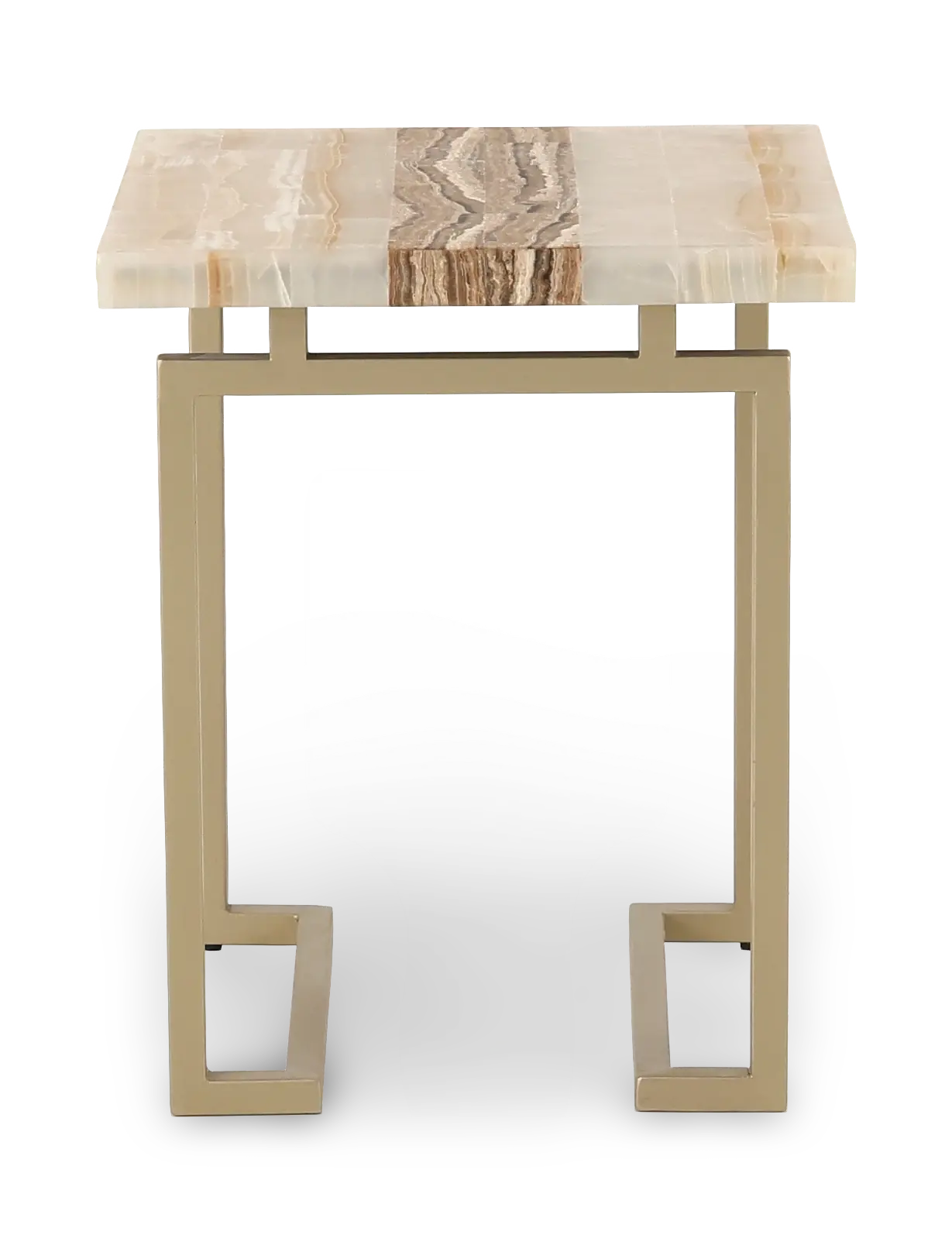 Spectrum Onyx and Gold End Table-5