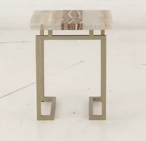 Spectrum Onyx and Gold End Table-8