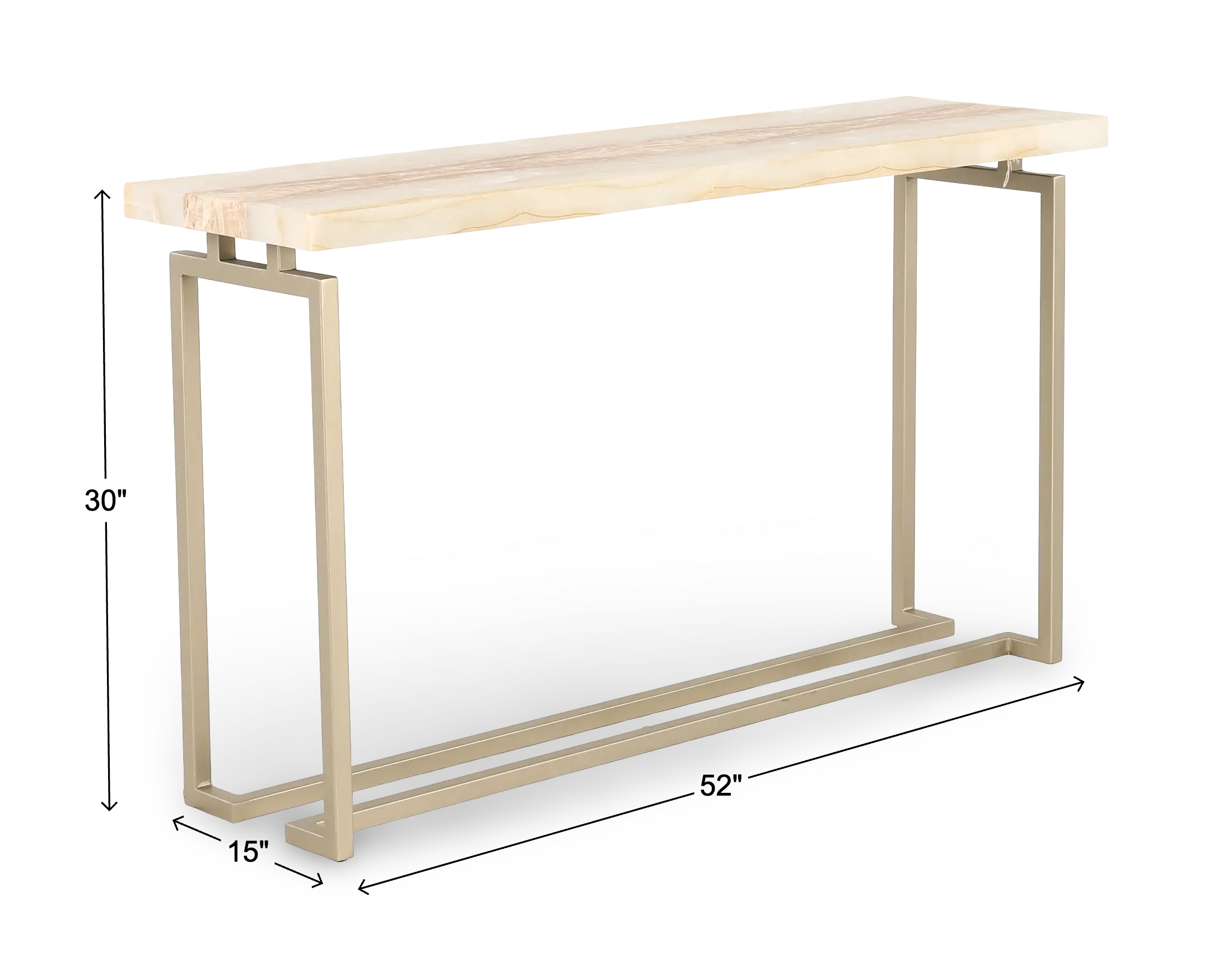 Spectrum Onyx and Gold Console Table-3