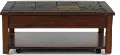 Roanoke Cherry Brown Coffee Table with Slate Lift-top