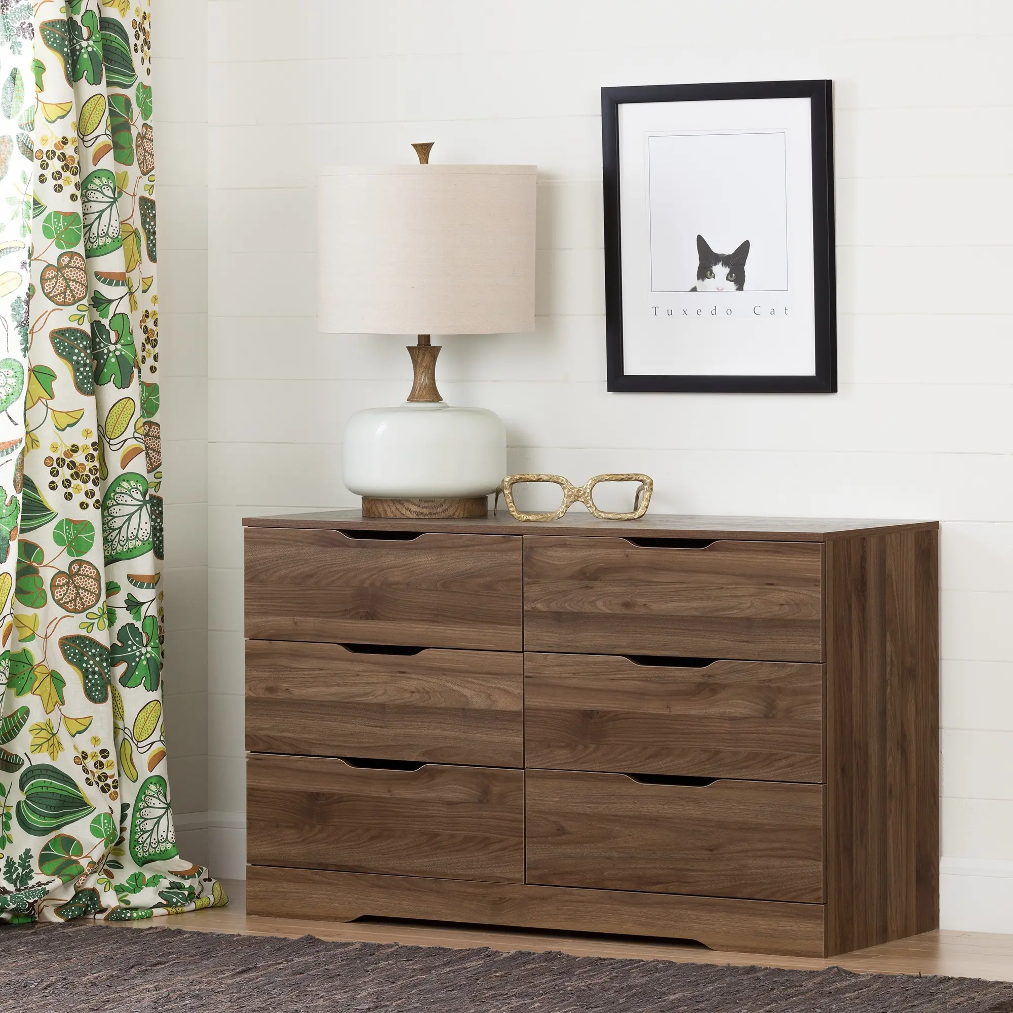 11281 Holland Modern Farmhouse Walnut Dresser - South Shore-2