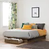 11283 Holland Walnut Full-Queen Platform Bed - South Shore