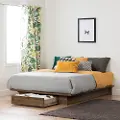 11283 Holland Walnut Full-Queen Platform Bed - South Shore