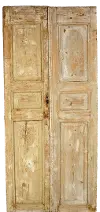 Vintage Egyptian Pine Wood Door Pair