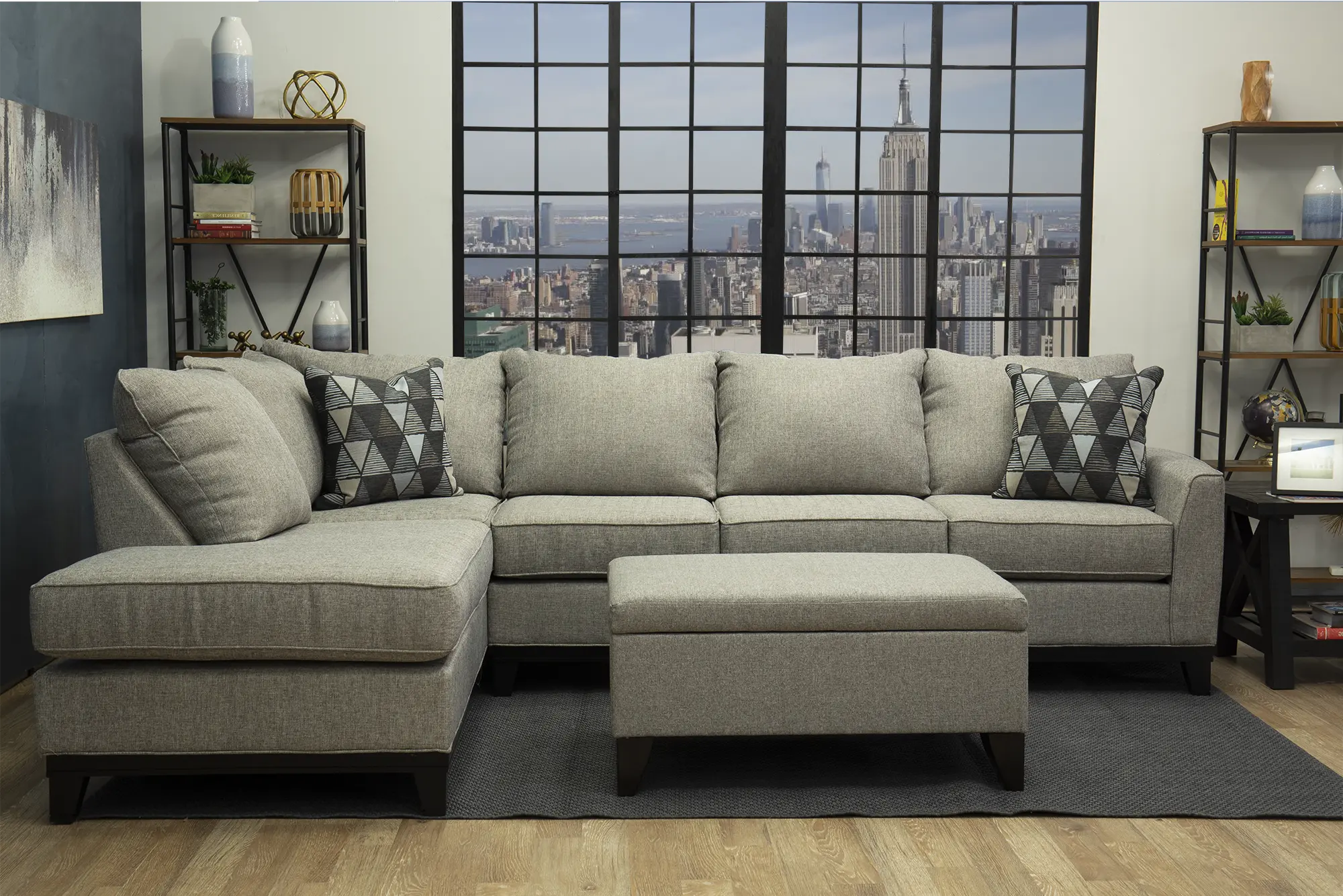 2PC/EMERSN/SLATE/OP2 Emerson Gray 2 Piece Sectional-7
