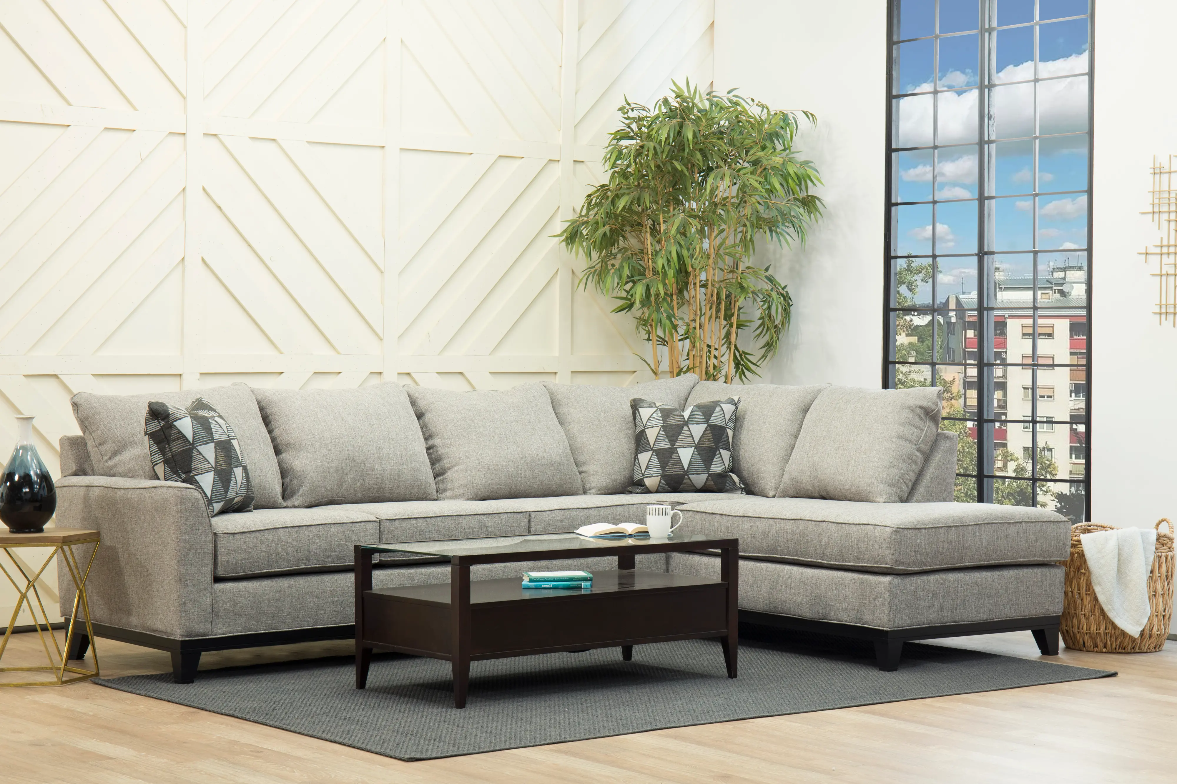 2PC/EMERSN/SLATE/OP2 Emerson Gray 2 Piece Sectional-9