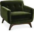 Mid Century Modern Olive Green Chair - Falkirk