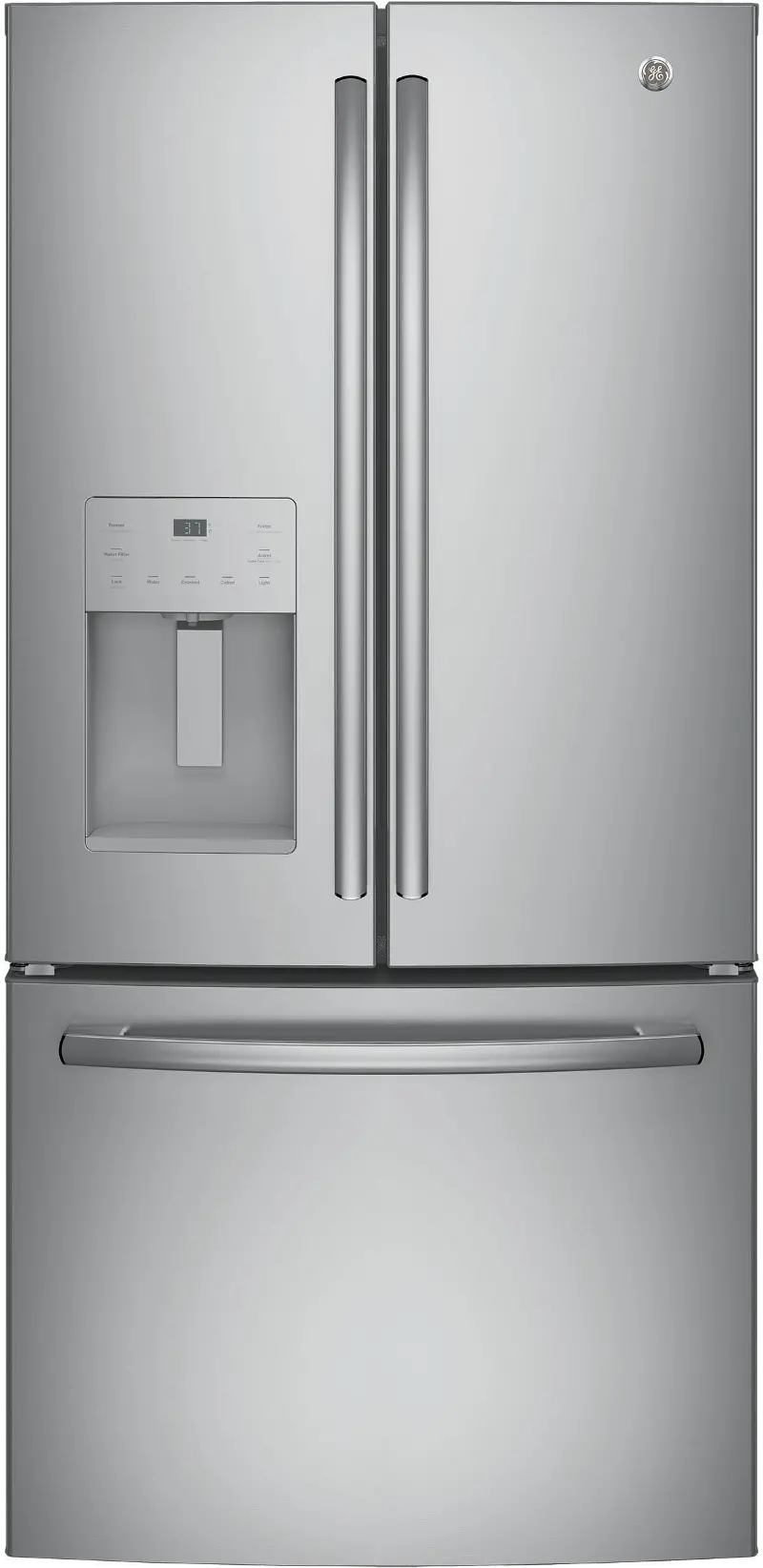 GE French Door Refrigerator - 33 Inch Stainless Steel Counter-Depth