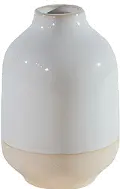 90995575B4-S/4-IND Magnolia Home Furniture 5 Inch Ivory Ceramic Amphora Vase