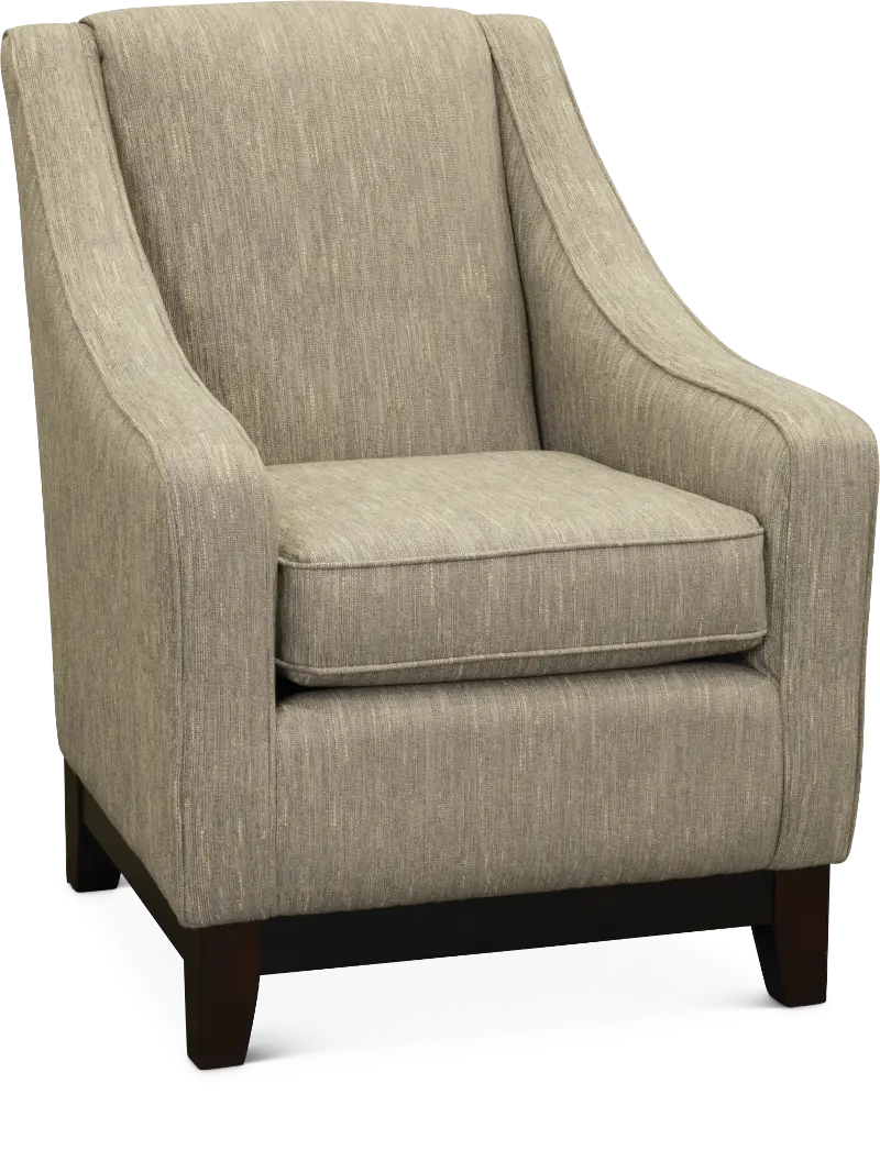 Mariko Fog Gray and Cream Club Chair