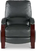 Larue Smoke Gray Push Back High Leg Recliner