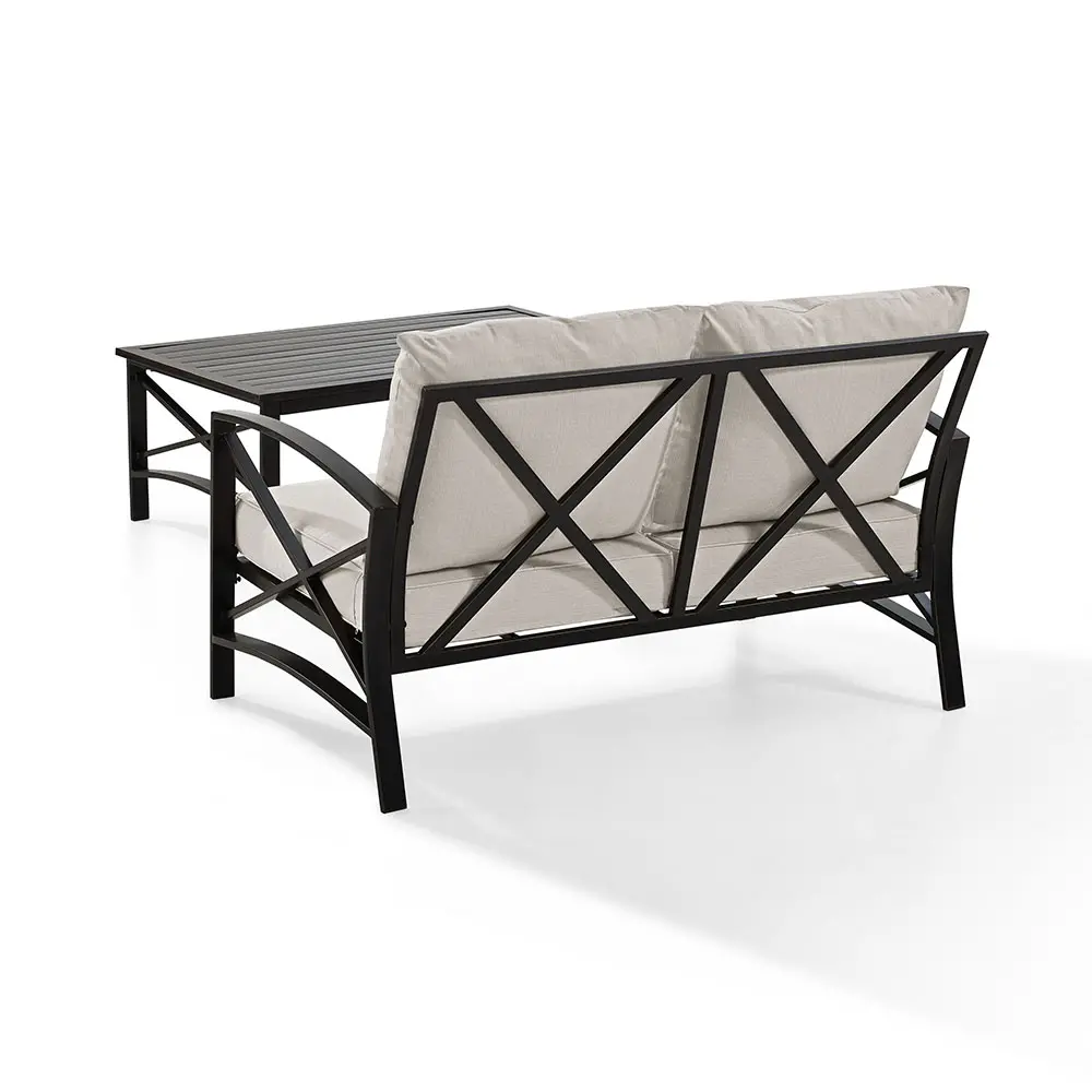 KO60010BZ-OL Kaplan Beige Patio Loveseat and Table Set-4